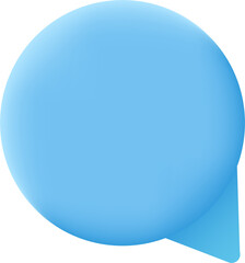 3D speech bubble illustration.