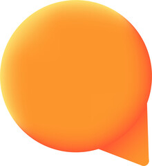 3D speech bubble illustration.