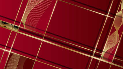 abstract vector luxury red and gold background modern creative concept