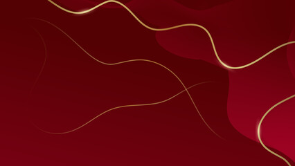 abstract vector luxury red and gold background modern creative concept