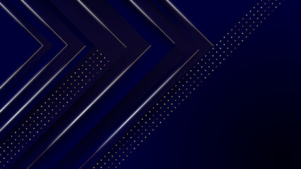 Luxury dark blue and gold background