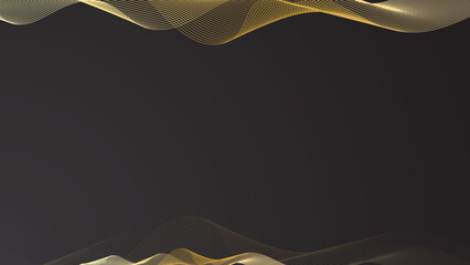 Luxury black and gold background