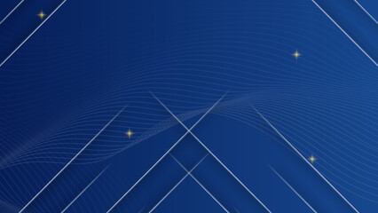 Abstract blue and gold shapes background