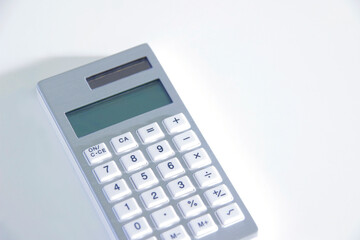 シルバーの電卓計算機