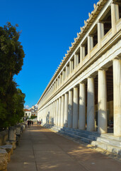 Obraz premium Stoa of Attalos, Athens, Greece