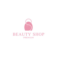 Women beauty shop letter S logo design