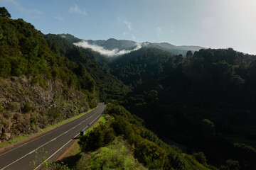 A road trip through the north of the island of La Palma. Canary Islands. Spain