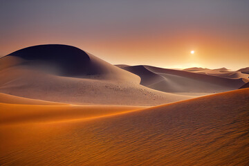 Fototapeta na wymiar sunrise in the Namib desert