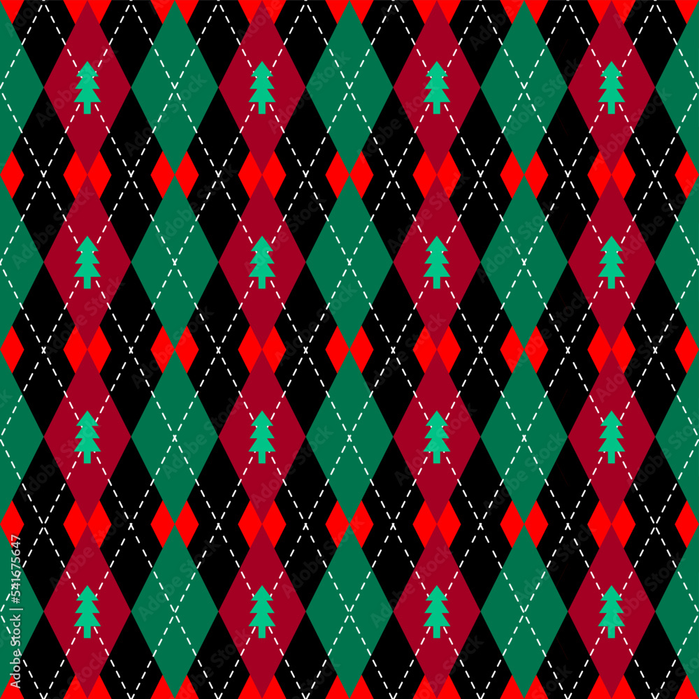 Leinwandbilder argyle seamless vector pattern background. pattern of a rhombuses.