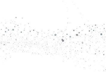 Light silver glitter confetti background. White festive texture.
