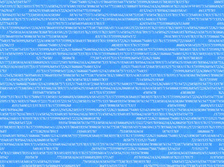 Obraz premium セキュリティー対策 暗号化されたブルー画面と番号