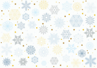 Christmas pattern with geometric patterns, snowflakes retro textile collection. 