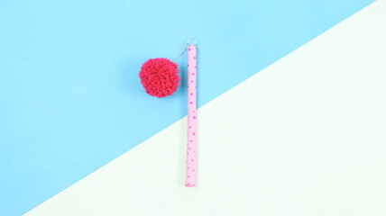 Cute Pen Decoration Craft - DIY Pom Pom Pen