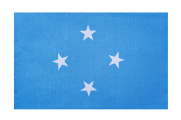 State flag of the country of Micronesia, isolate