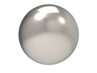 Steel ball. Sphere. 3d render.