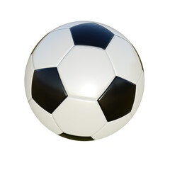 Fototapeta premium Classic soccer ball. 3D render.