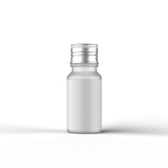 Frosted Glass Bottle 3D Rendering