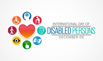 International Day of Persons with Disabilities (IDPD) is celebrated every year on 3 December. to raise awareness of the situation of disabled persons in all aspects of life. Vector illustration
