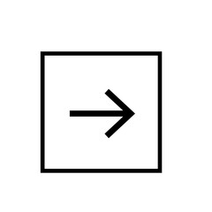 Right arrow box icon 