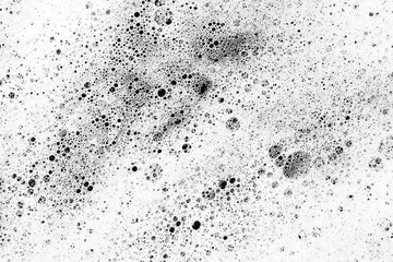 Fototapeta na wymiar Water foam texture. White foam structure. Bubble background. Washing suds pattern. Chemical detergent backdrop.