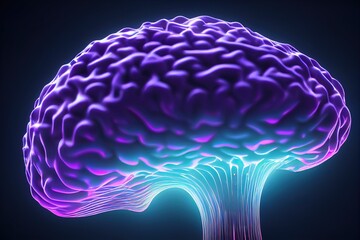 Fototapeta premium Neural network illustration