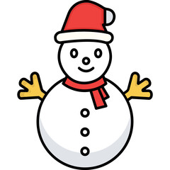 Snowman Which Can Easily Modify Or Edit
