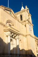 Fototapeta na wymiar Anglican church of Valletta old town, Malta