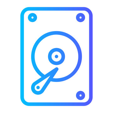 hard drive gradient icon