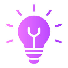 light bulb gradient icon