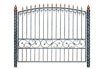   Iron forged fence.