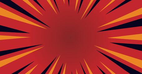 red black comic element ray background