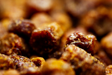 Extreme close up of bee bread