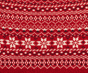 Nordic style sweater detail