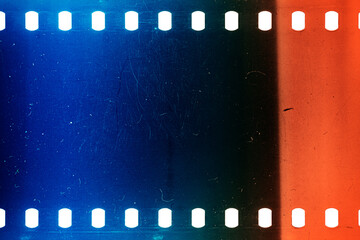 Dusty and grungy 35mm film texture or surface