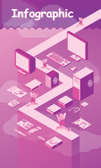 Infographic education vector