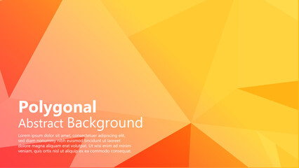 Polygon Abstract Backgrounds. Colorful banner.