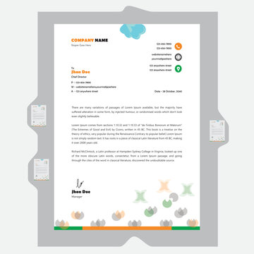 Modern Professional Lettehead Design Template