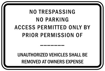 private property warning sign and labels