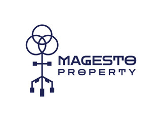 Real Estate, Property Agent Logo. Key House Symbol