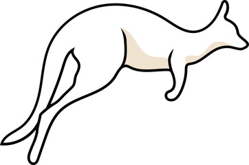 kangaroo outline
