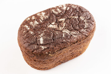 Fresh bread in the form of a brick