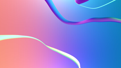 Abstract illustration in holographic colour, futuristic wallpaper.