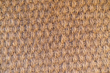 Jute carpet close-up, background