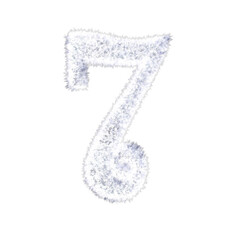 Ice Frost Cold Winter Text Typeface with alpha 7