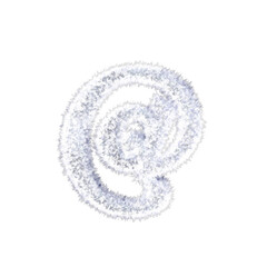 Obraz premium Ice Frost Cold Winter Text Typeface with alpha AT