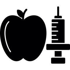 Obraz premium Genetic Modification Food Icon