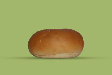 Isolated Bread Bun On Solid Background