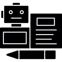 Bots Copywriting Icon