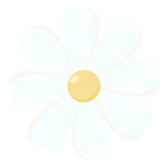 Fototapeta na wymiar Cute Daisy Flower Illustration