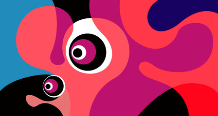 Vector colorful fluid and liquid abstract background for banner